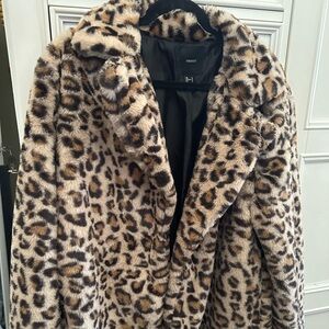 Forever 21 cheetah print over coat